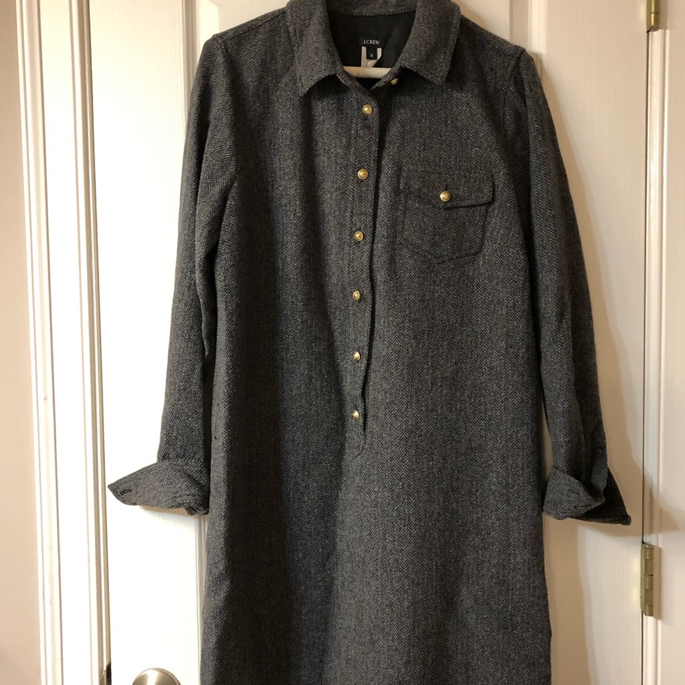Tweed wool dress